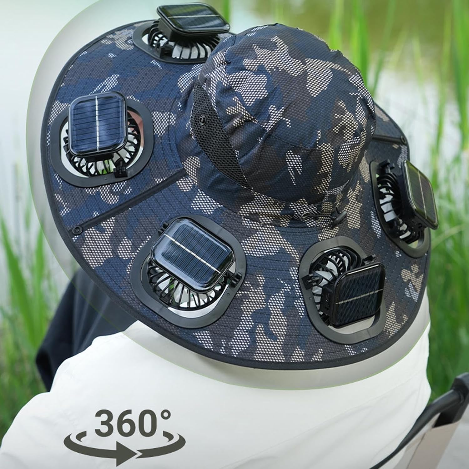 Hot 6 Fans Solar Fan Hat Breat - Fishing Hat review and price