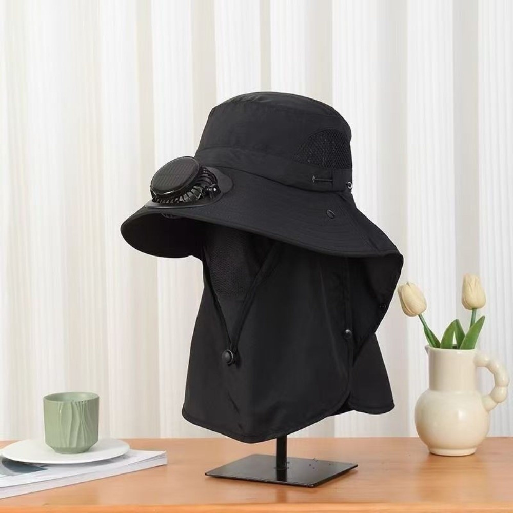 Portable Solar Rechargeable Fa - Fishing Hat review and price